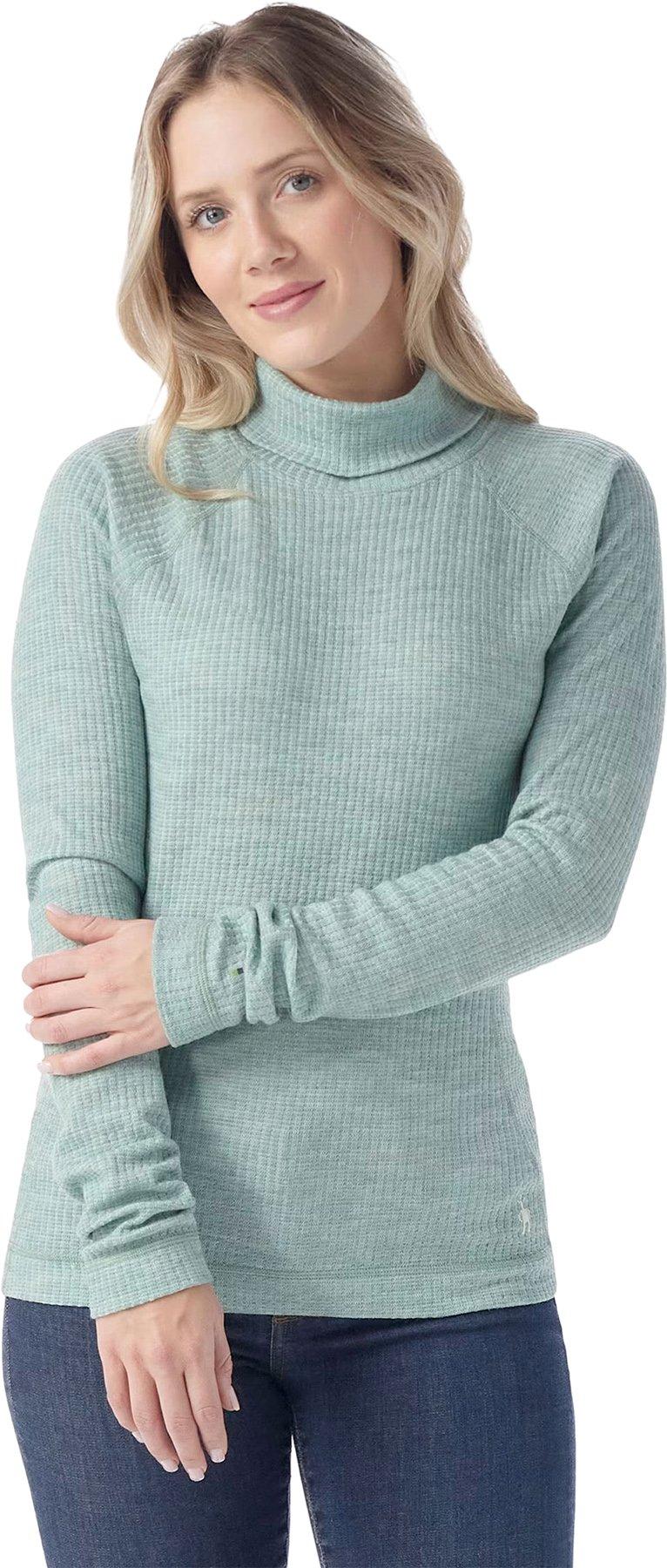 Product gallery image number 3 for product Thermal Merino Rib Turtleneck Top - Women's 