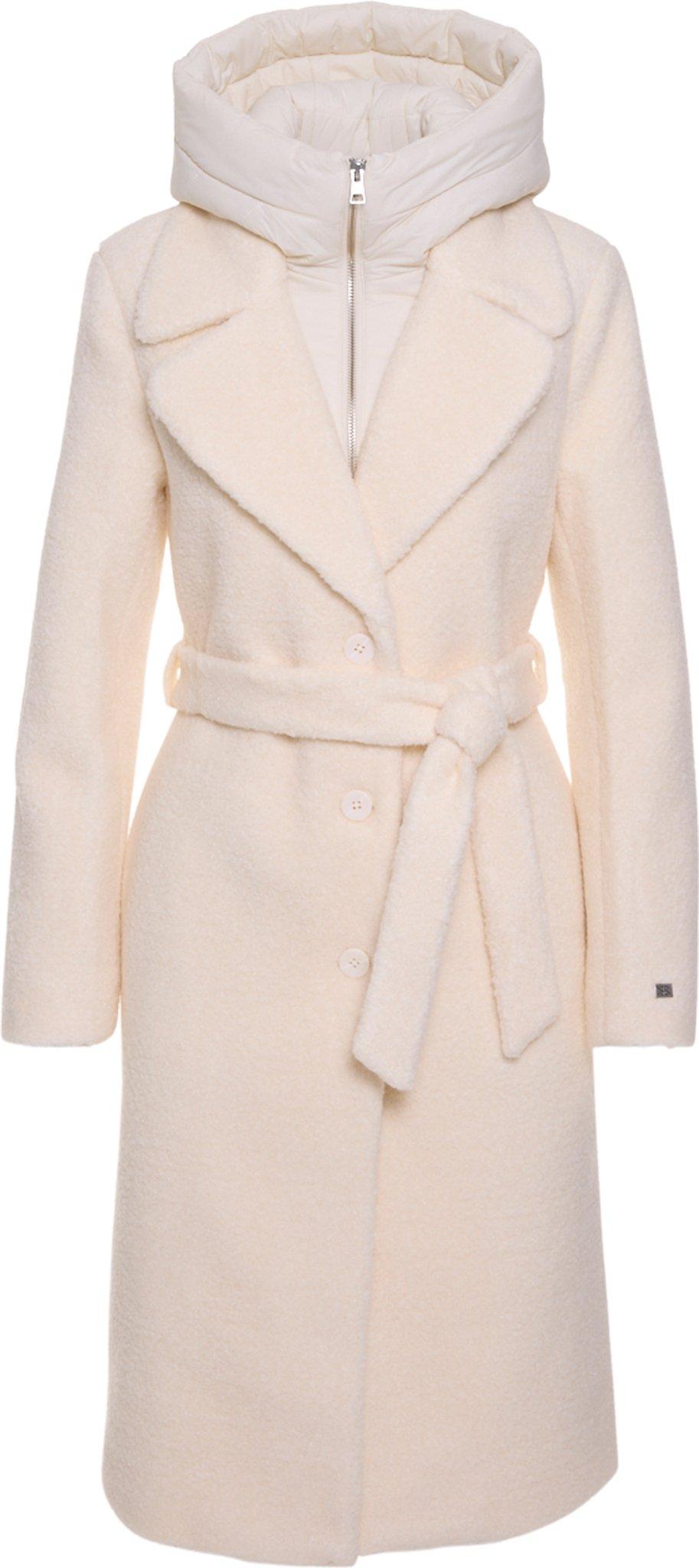 Product gallery image number 8 for product Monique Semi-Fitted Wool Blend Sherpa Coat with Bib and Hood - Women's