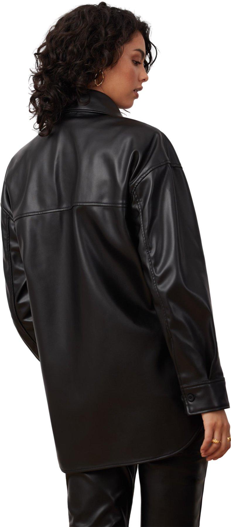 Product gallery image number 4 for product Vegan Leather Overshirt - Women's