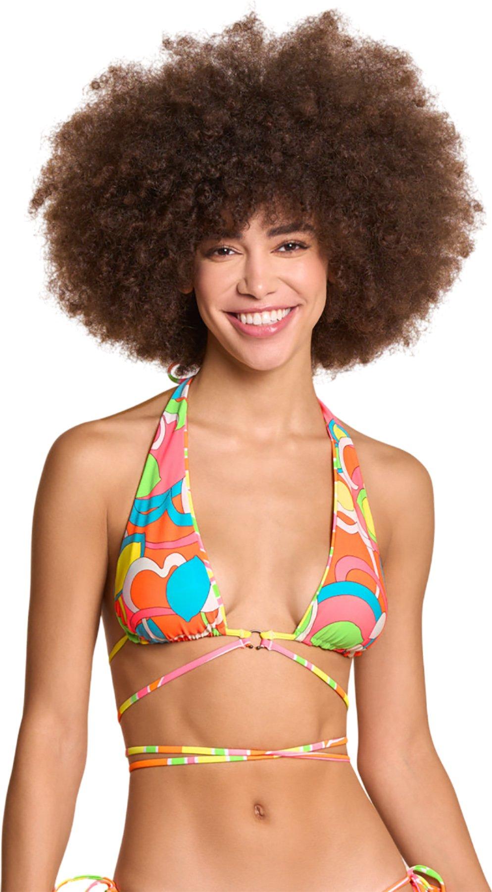 Product gallery image number 3 for product Super 70s Magnetic Sliding Halter Bikini Top - Women's