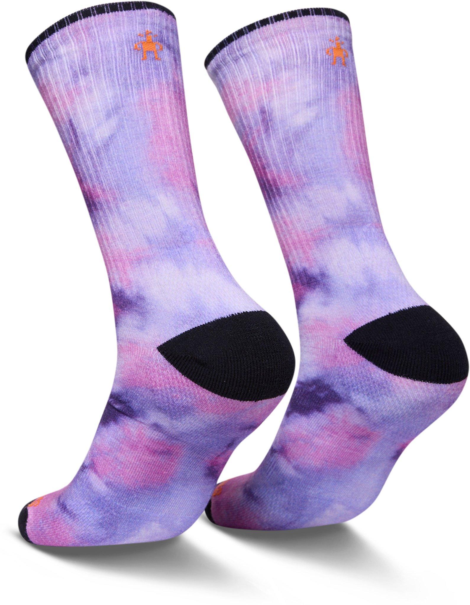 Product gallery image number 2 for product Athletic Far Out Tie Dye Print Crew Socks - Unisex