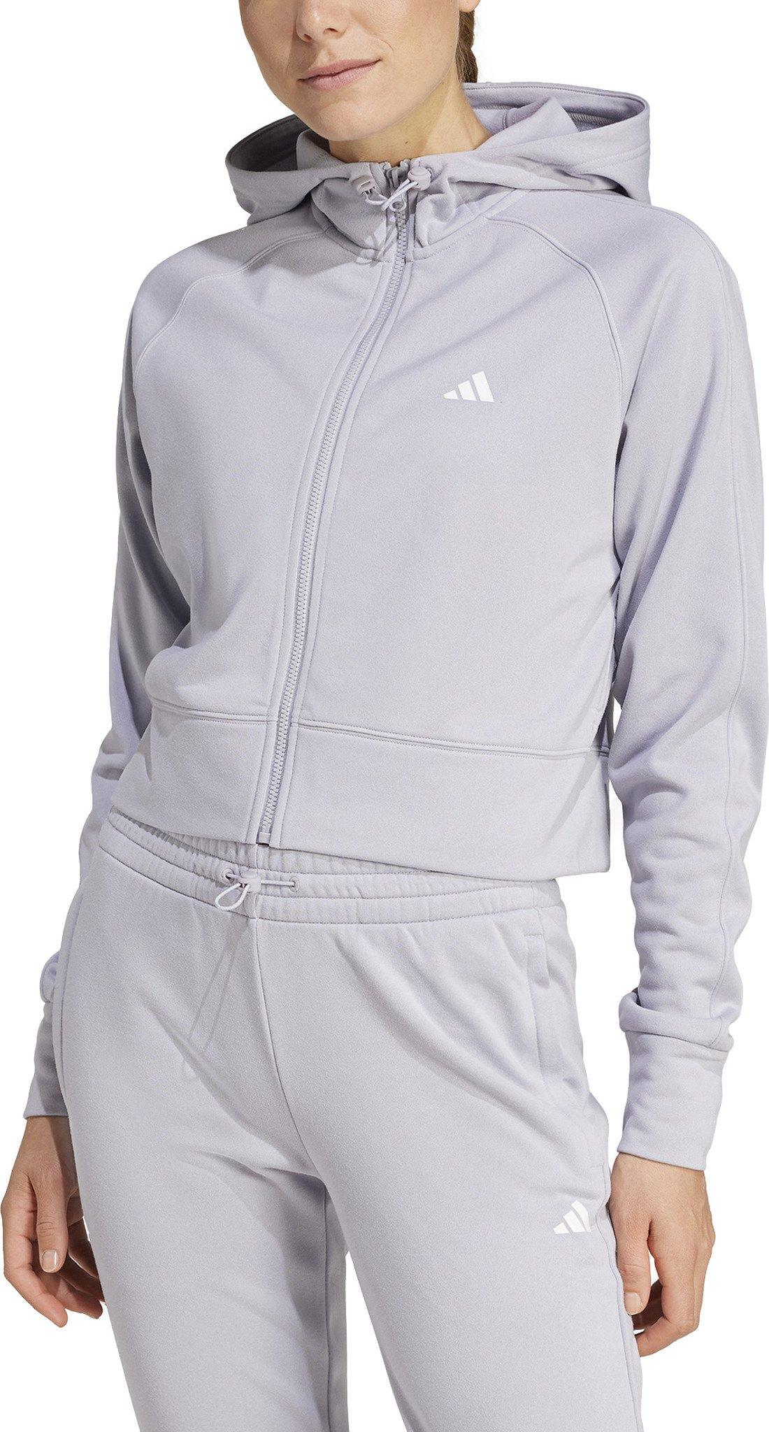 Product gallery image number 6 for product Game and Go AEROREADY Full-Zip Hooded Fleece Jacket - Women's