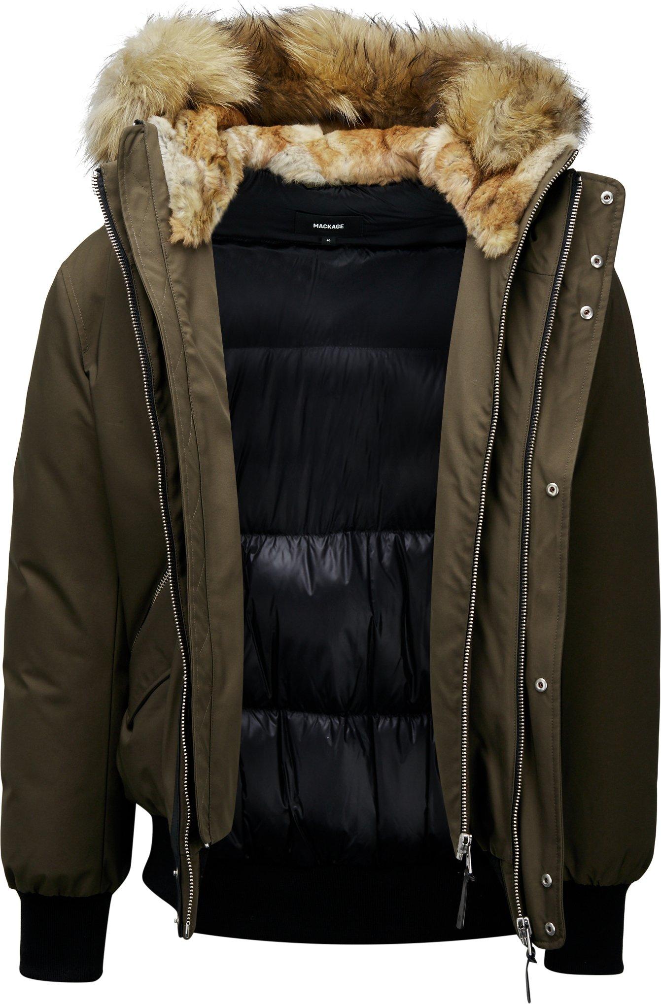 Product gallery image number 4 for product Dixon 2-in-1 Down Bomber with Hooded Bib and Natural Fur - Men's