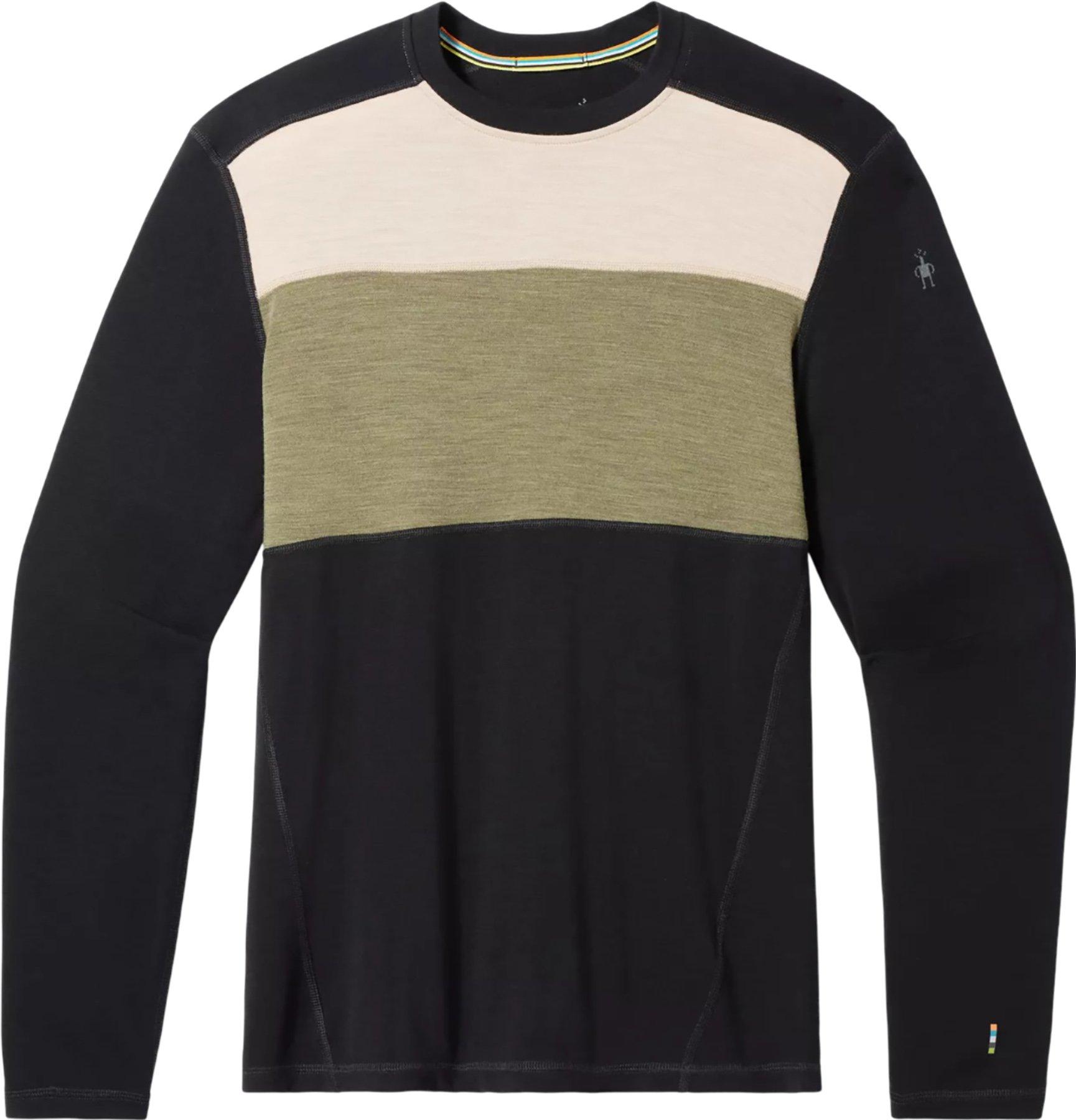 Image de produit pour Chandail de base à col rond à contraste de couleurs Merino 250 - Homme