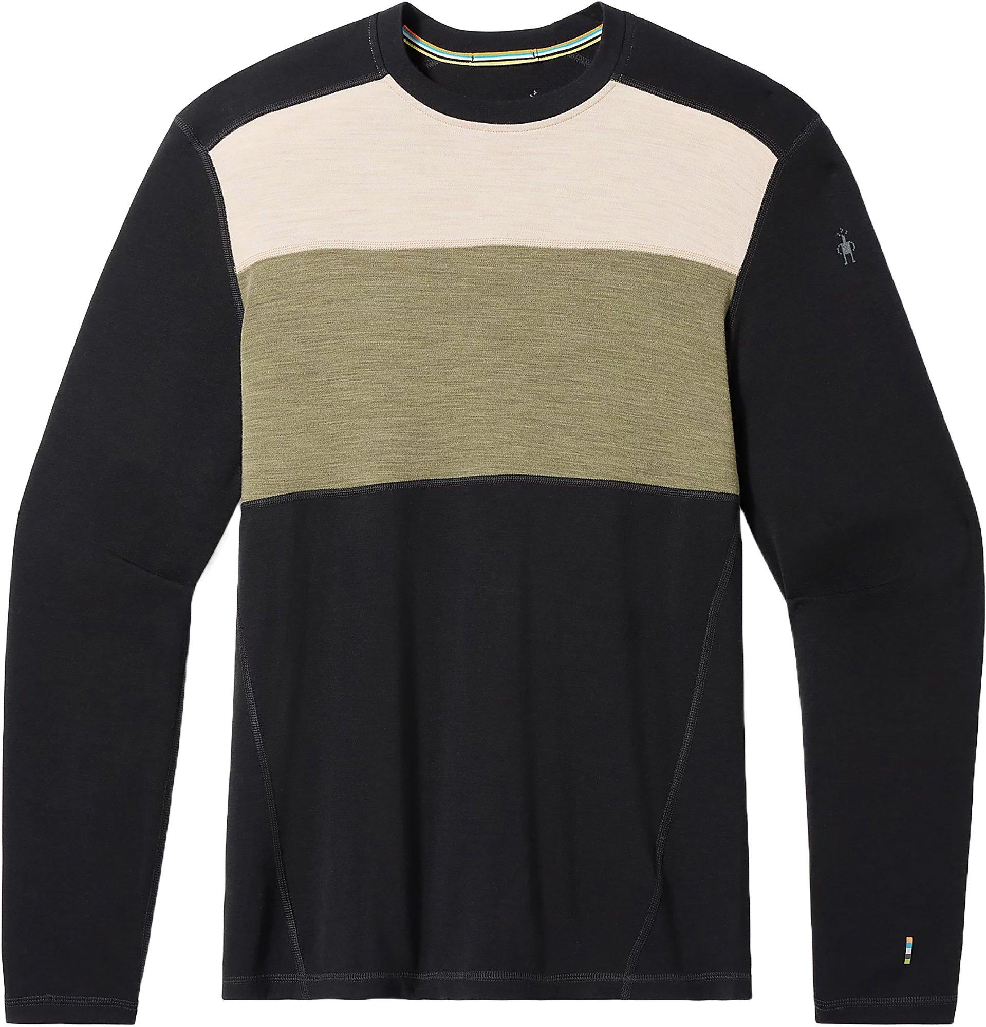 Numéro de l'image de la galerie de produits 1 pour le produit Chandail de base à col rond à contraste de couleurs Merino 250 - Homme