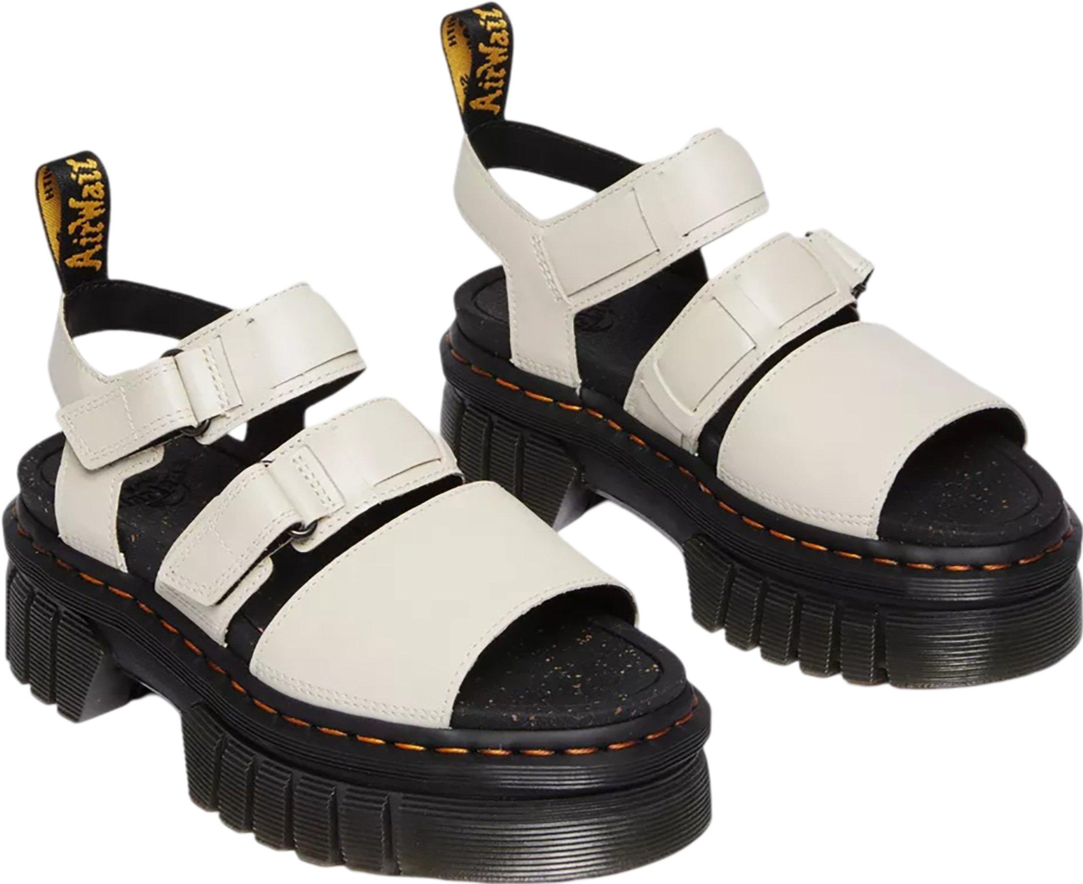 Product gallery image number 5 for product Ricki Nappa Lux Leather 3-Strap Platform Sandals - Womens's