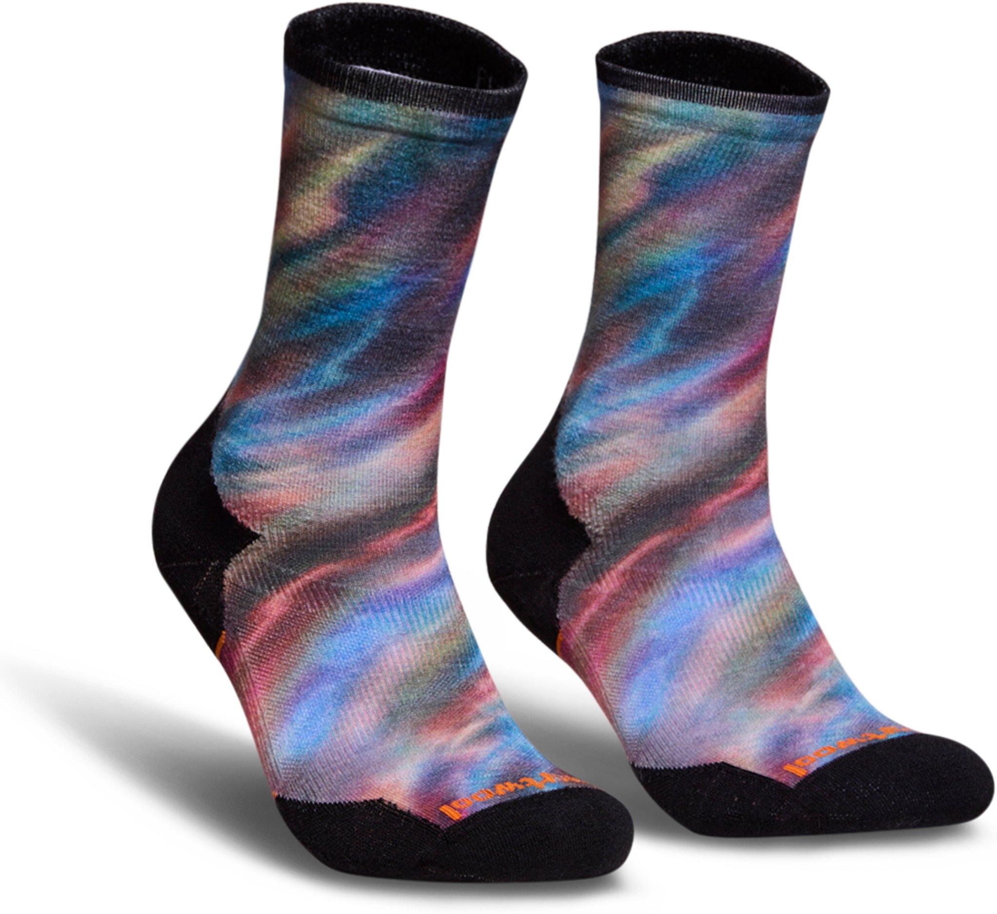 Image de produit pour Chaussettes de course sur sentier mi-mollet à imprimé Water Shimmer - Femme