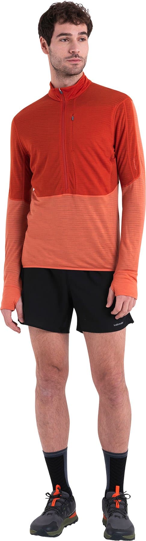 Product gallery image number 4 for product 200 RealFleece Descender Merino Blend Long Sleeve Half Zip Top - Men's