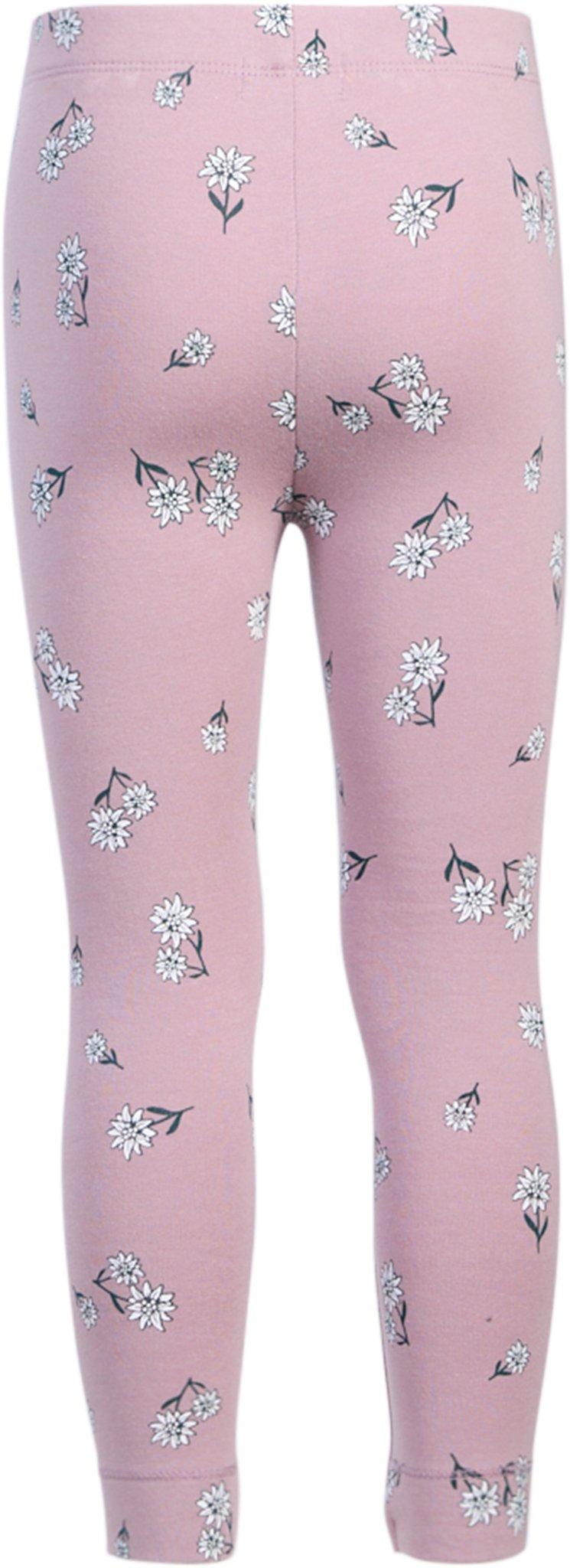 Product gallery image number 2 for product Poinsettia Print on Elderberry Leggings - Girls