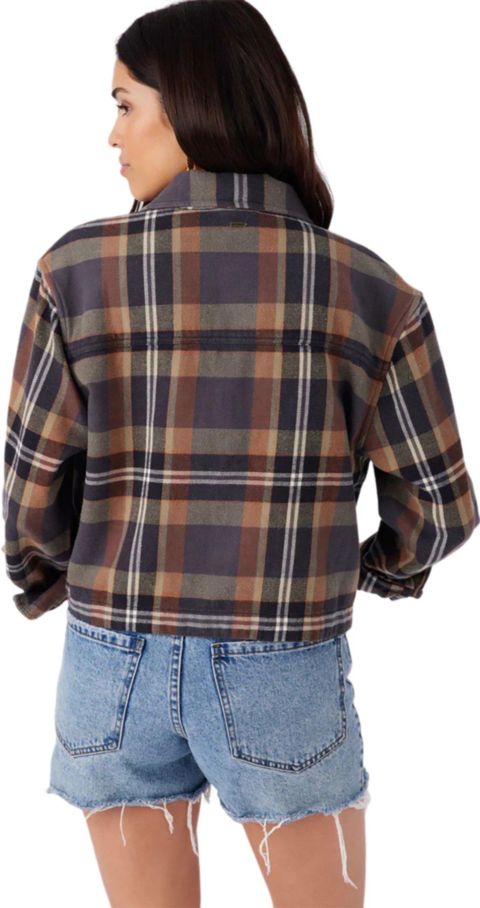 Product gallery image number 2 for product Roy Flannel Cropped Shirt - Women's