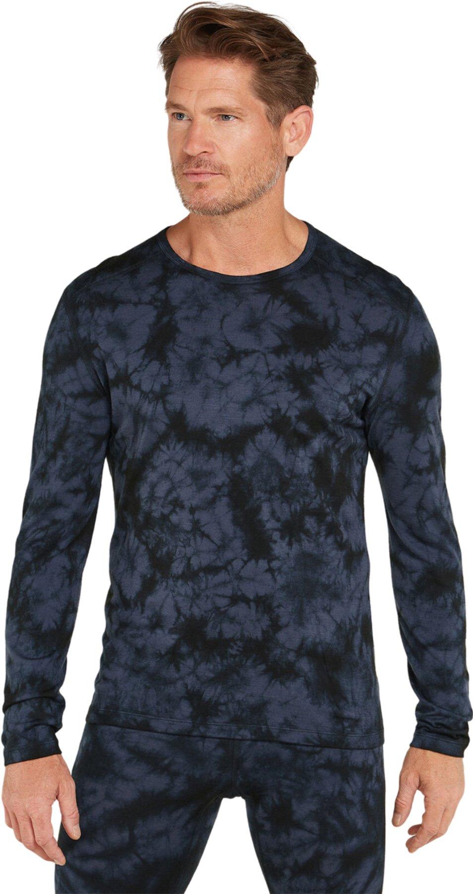 Numéro de l'image de la galerie de produits 1 pour le produit Haut thermique à manches longues et col rond en mérinos 200 Oasis Cloud Dye - Homme