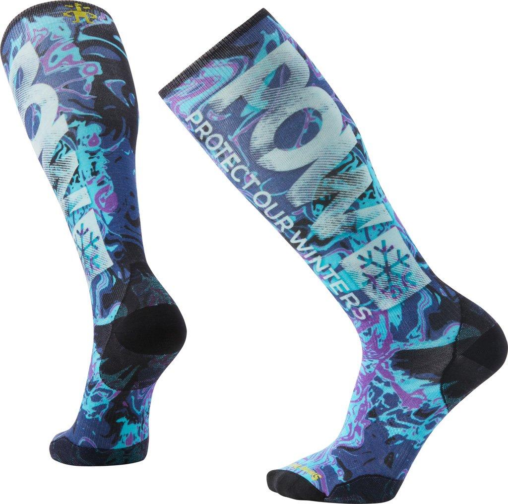 Product gallery image number 1 for product Ski Zero Cushion POW Print OTC Socks - Unisex