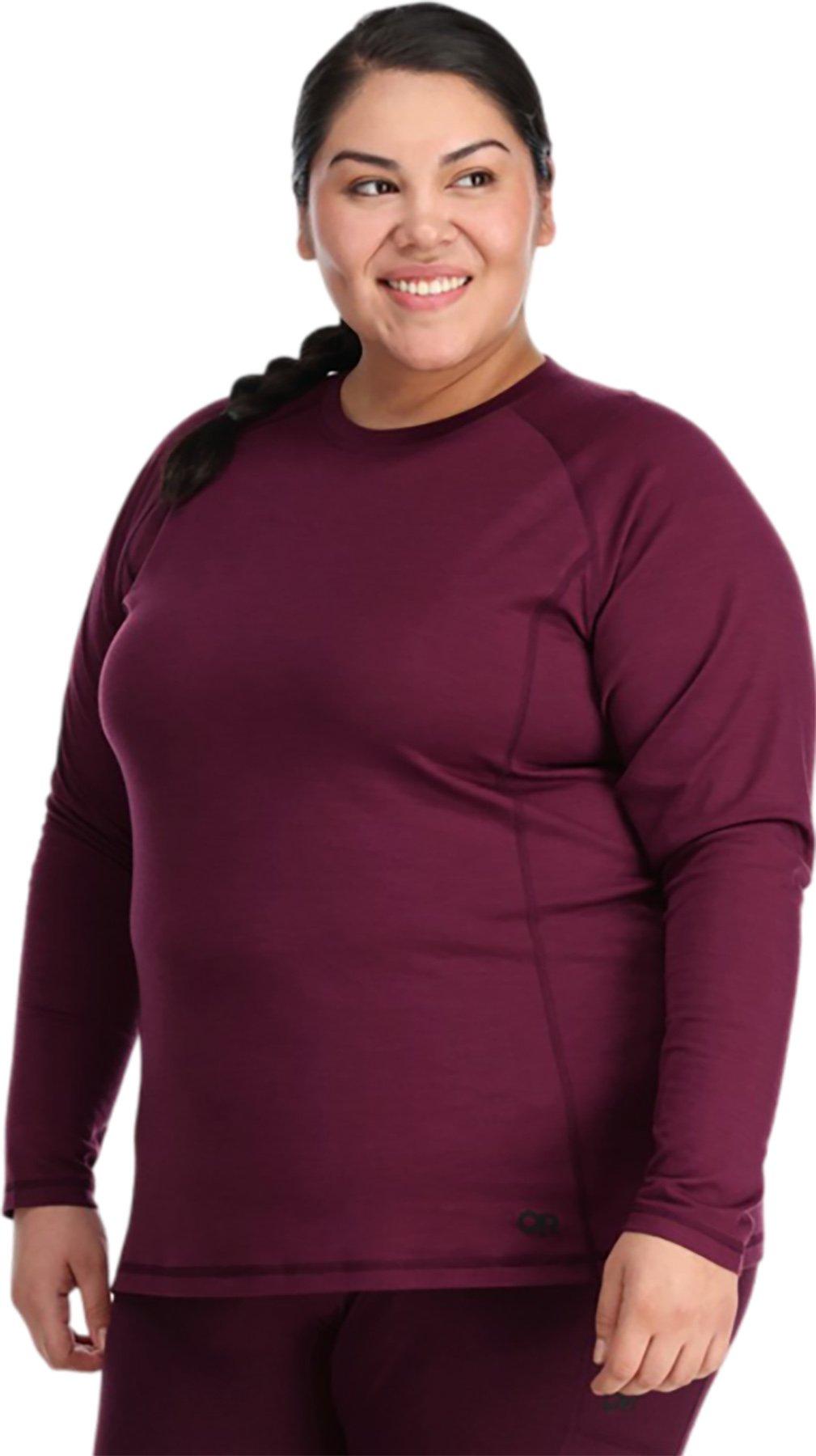 Numéro de l'image de la galerie de produits 3 pour le produit Couche de base pour le haut à col rond grande taille Alpine Onset Merino 150 - Femme