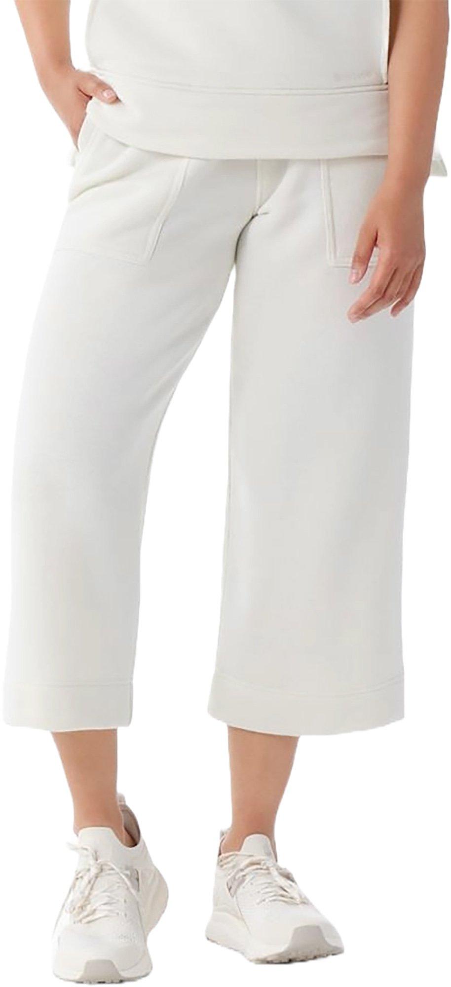 Product gallery image number 2 for product Recycled Terry Wide Leg Crop Pant - Women's