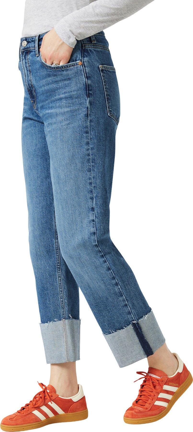 Product gallery image number 5 for product Savannah Cuffed Straight Leg Jeans - Women's