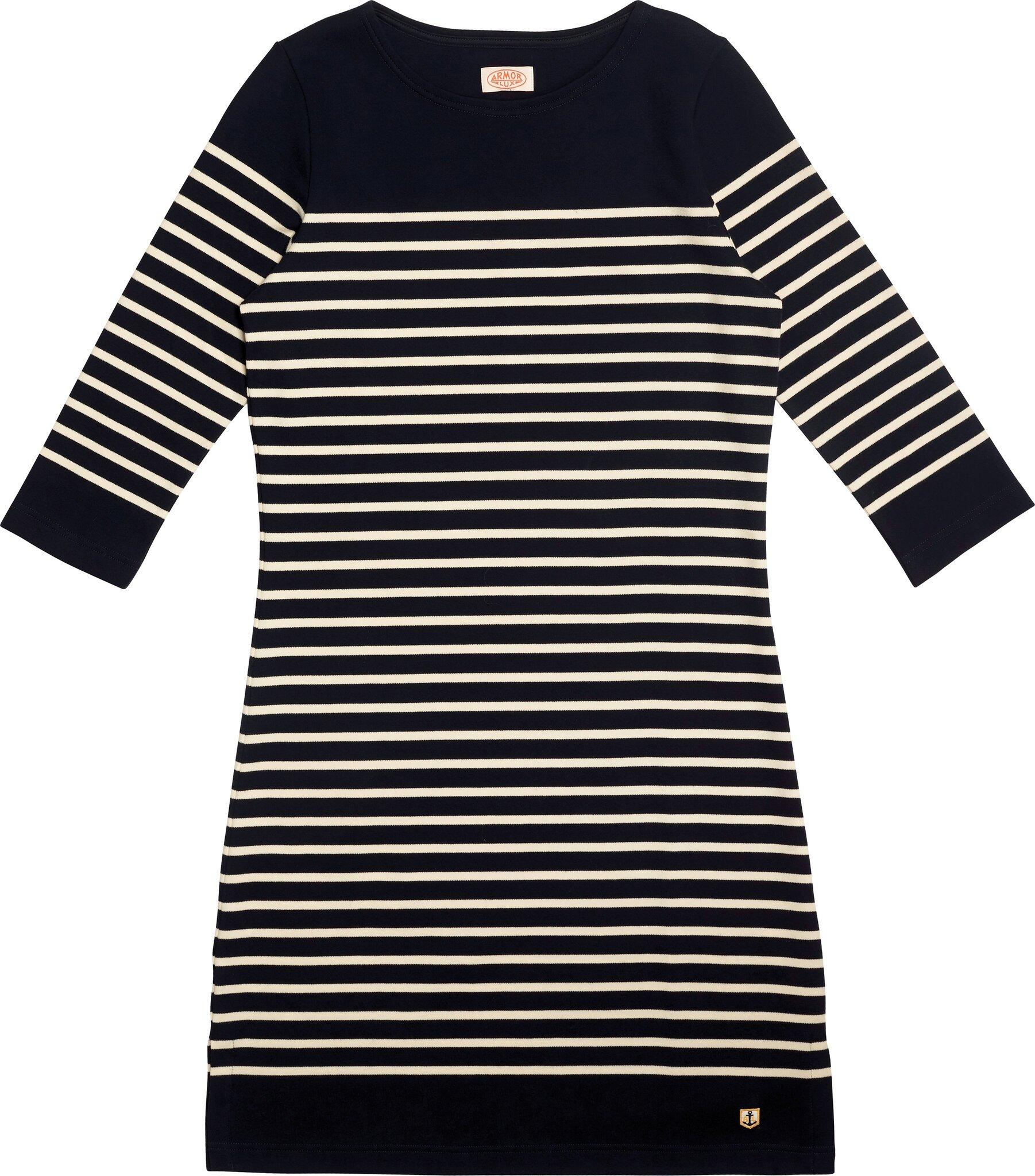 Product gallery image number 1 for product Ile-Tudy Thick Cotton Breton Striped Dress - Women's