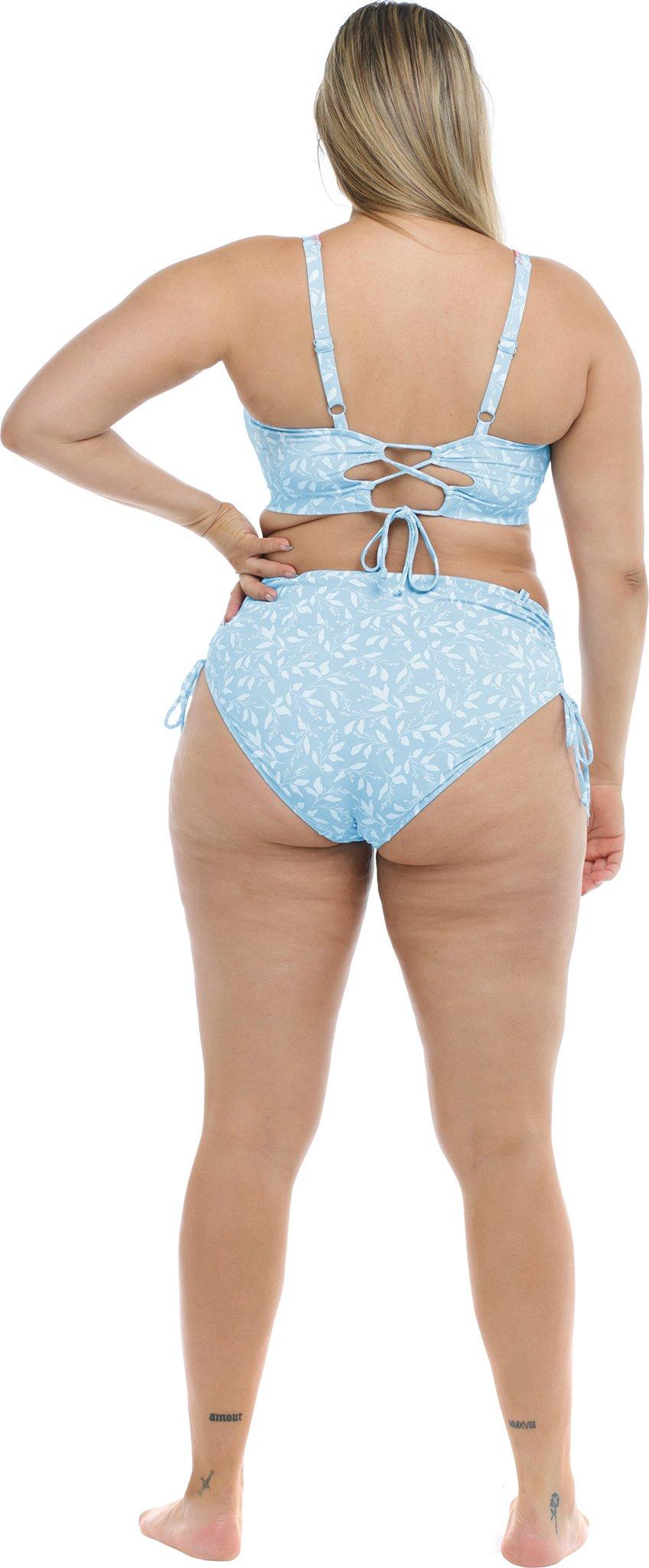 Product gallery image number 3 for product Flowery Skies High Tide Plus Size Bikini Bottom - Women's