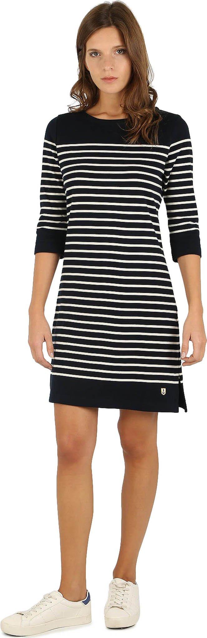 Product gallery image number 4 for product Ile-Tudy Thick Cotton Breton Striped Dress - Women's