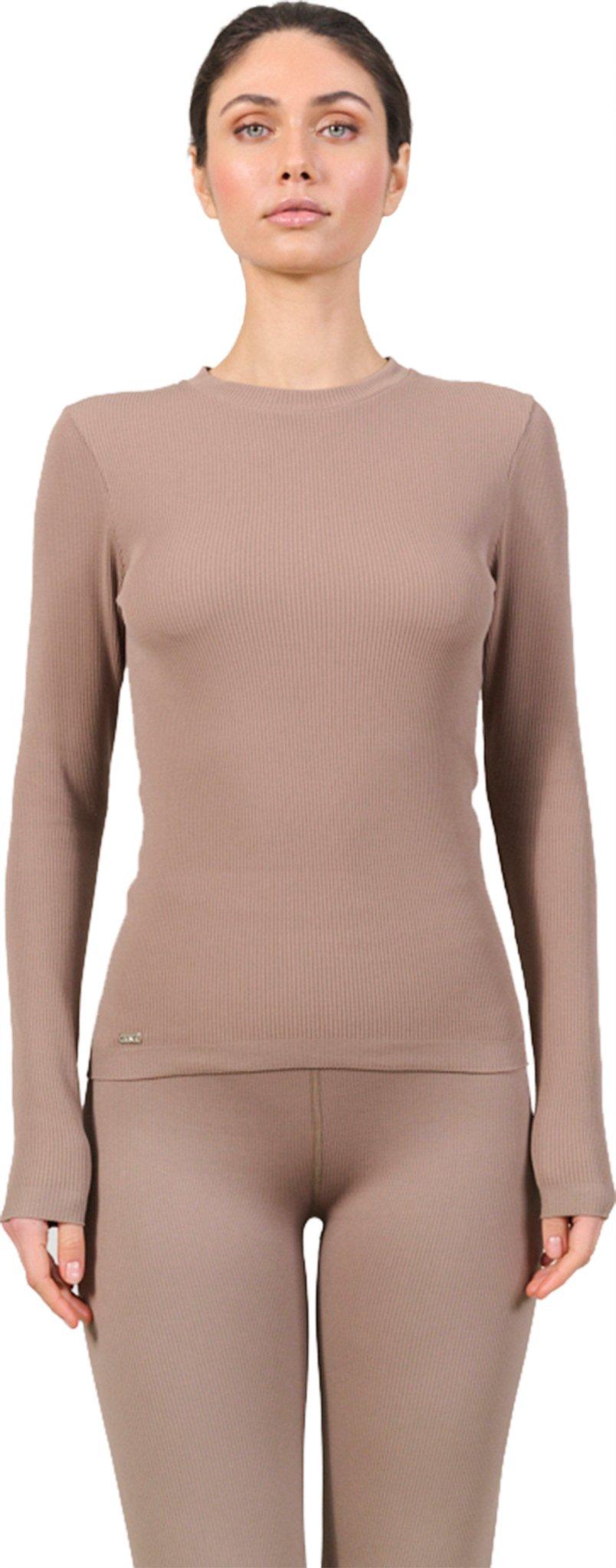 Product image for Flora Slim Ribbed Long-Sleeve Top - Women's