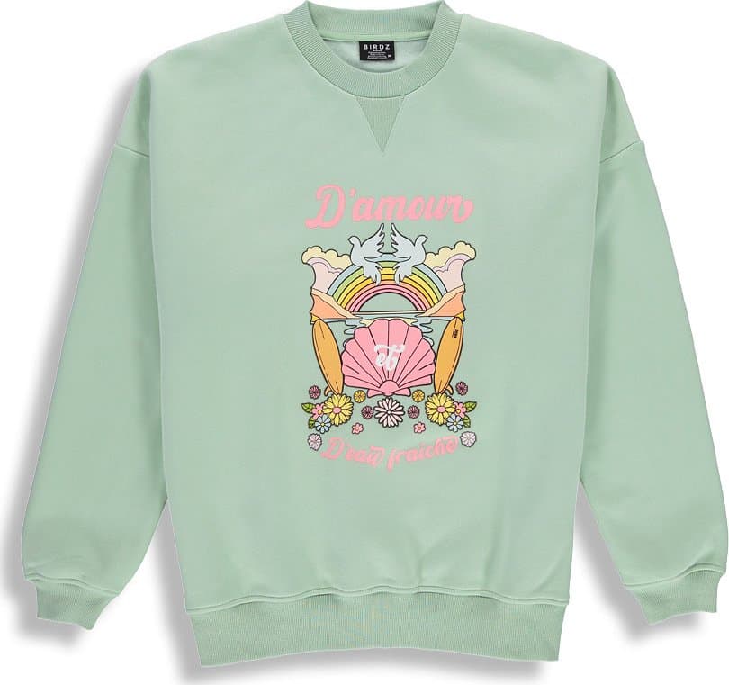 Product gallery image number 1 for product D'amour et d'eau fraîche Crewneck Sweat - Girls