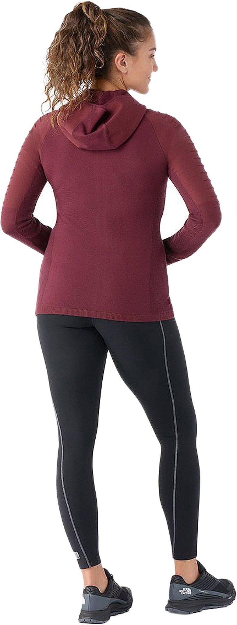 Numéro de l'image de la galerie de produits 2 pour le produit Chandail à capuchon à fermeture éclair en molleton mérinos Intraknit - Femme