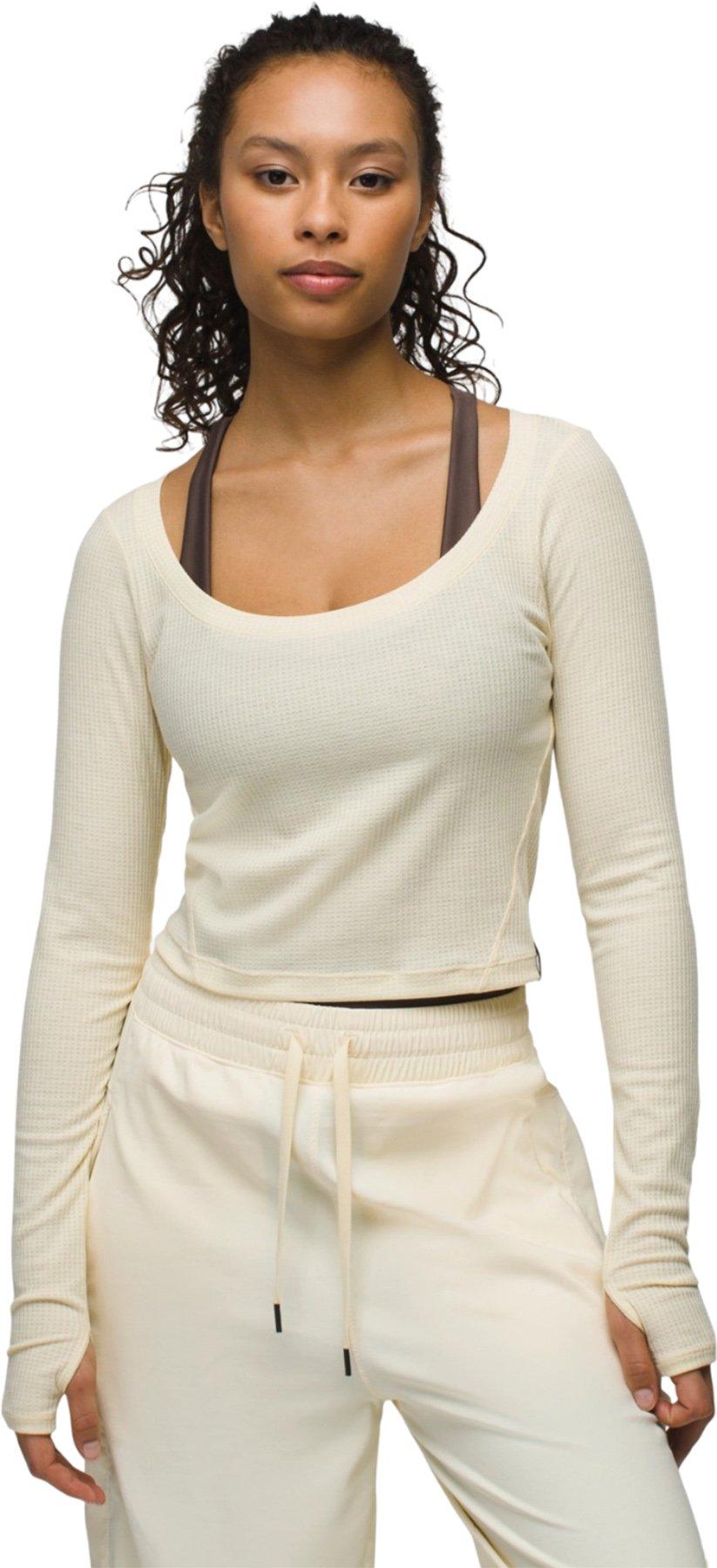 Product gallery image number 2 for product Send Off Long Sleeve Waffle Knit Top - Women's