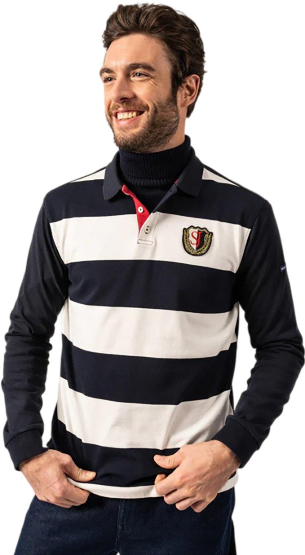 Product gallery image number 1 for product Pierrot Rugby-Style Striped Polo - Men's