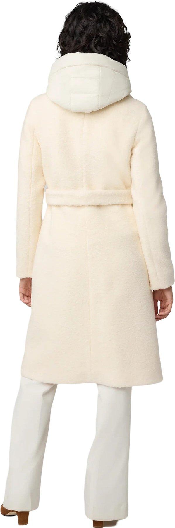 Product gallery image number 2 for product Monique Semi-Fitted Wool Blend Sherpa Coat with Bib and Hood - Women's