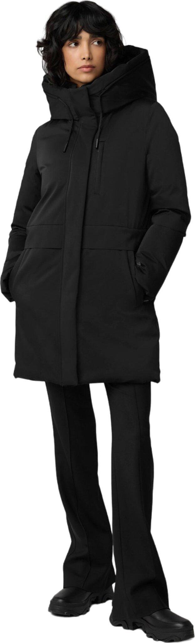 Image de produit pour Manteau droit classique en duvet avec capuchon Roxann - Femme