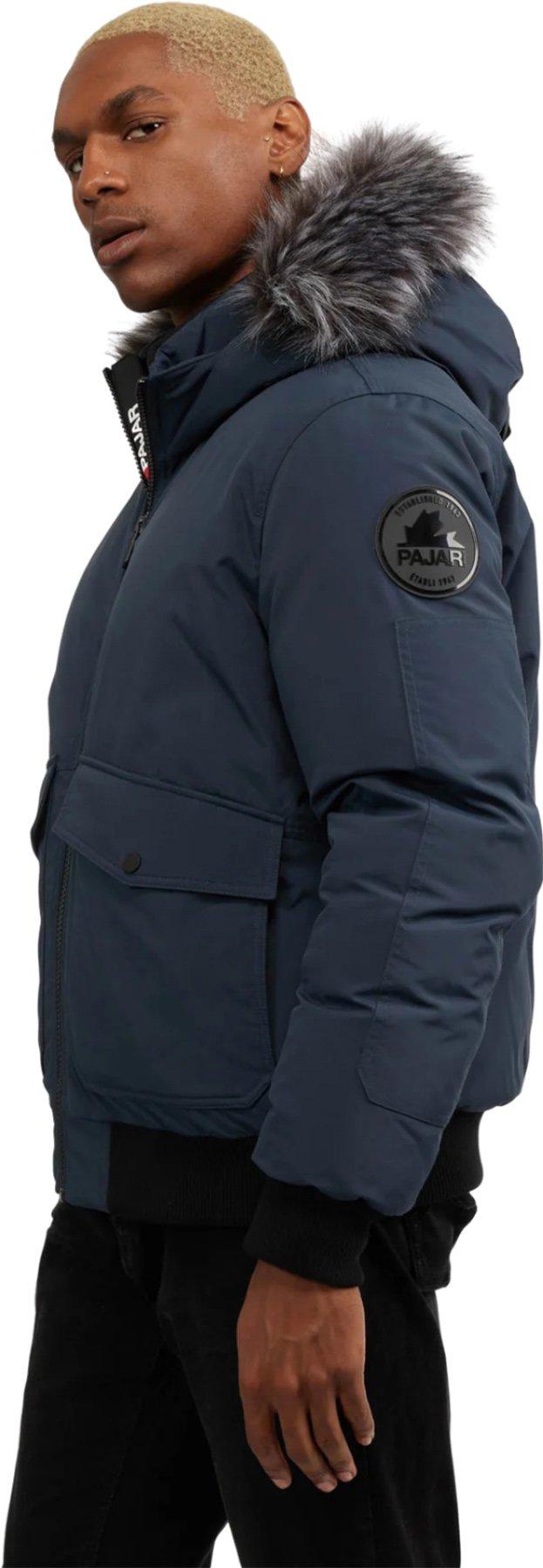 Numéro de l'image de la galerie de produits 2 pour le produit Blouson aviateur en matériaux assortis avec capuchon fixe Anderson - Homme