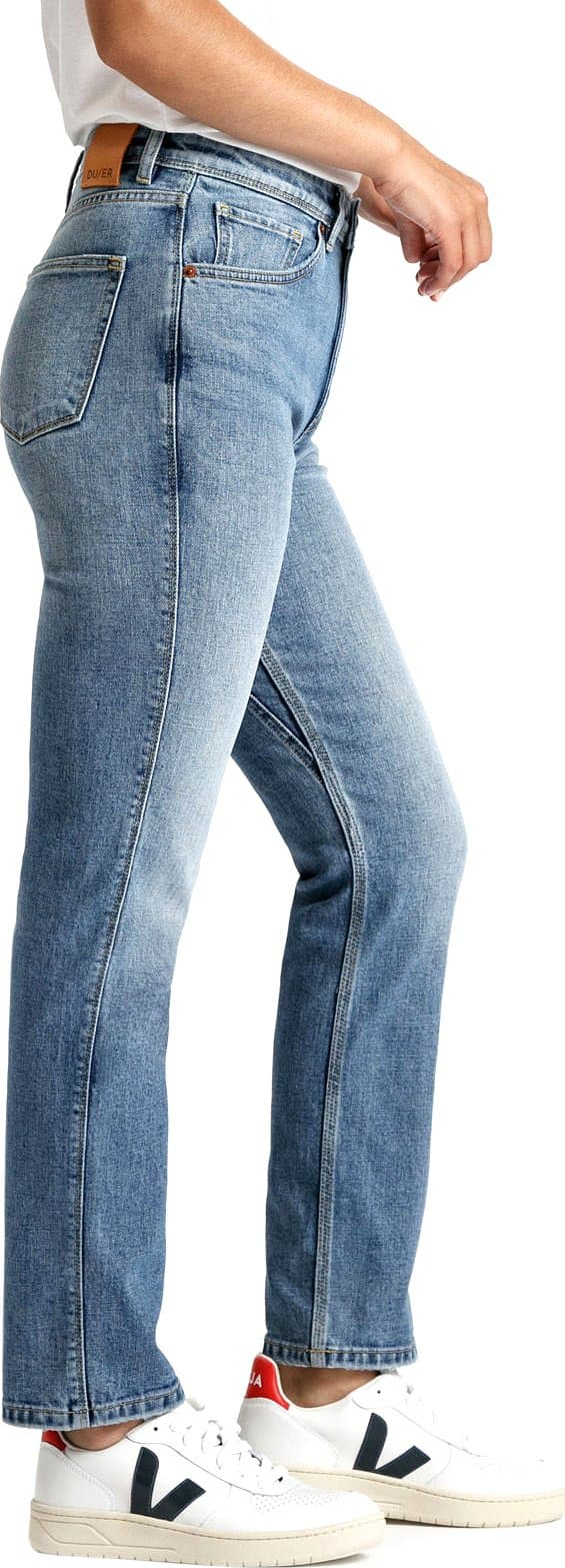 Numéro de l'image de la galerie de produits 5 pour le produit Pantalon de performance d'épaisseur moyenne en denim taille haute coupe droite - Femme