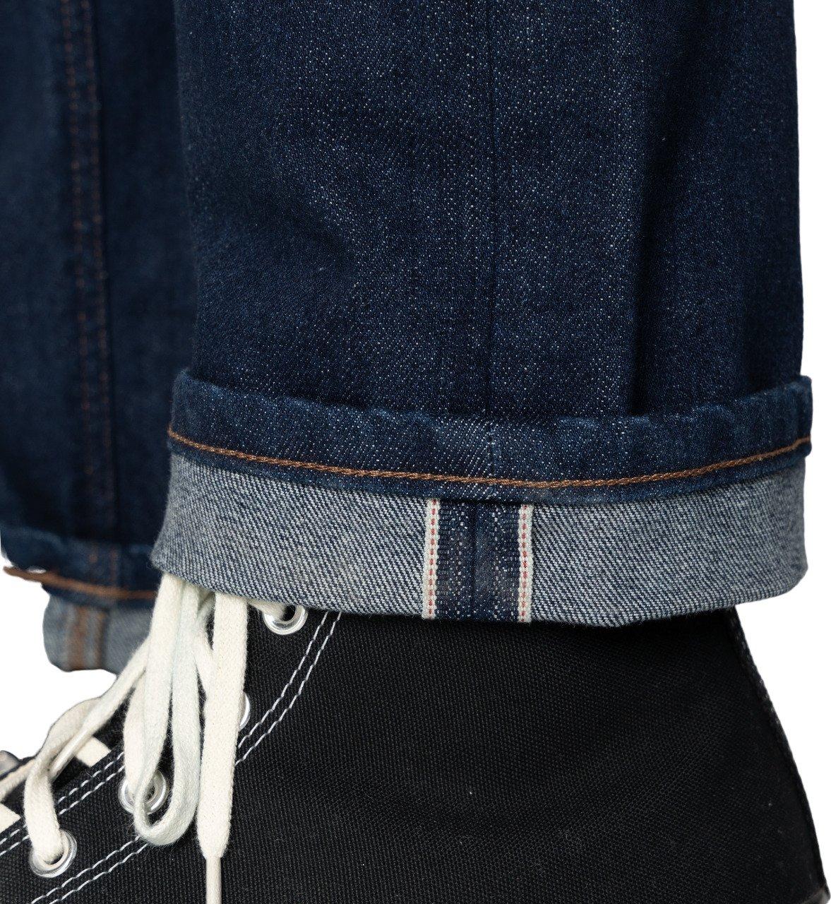 Product gallery image number 4 for product Weird Guy Blue Comfort Stretch Selvedge Jeans - Men's