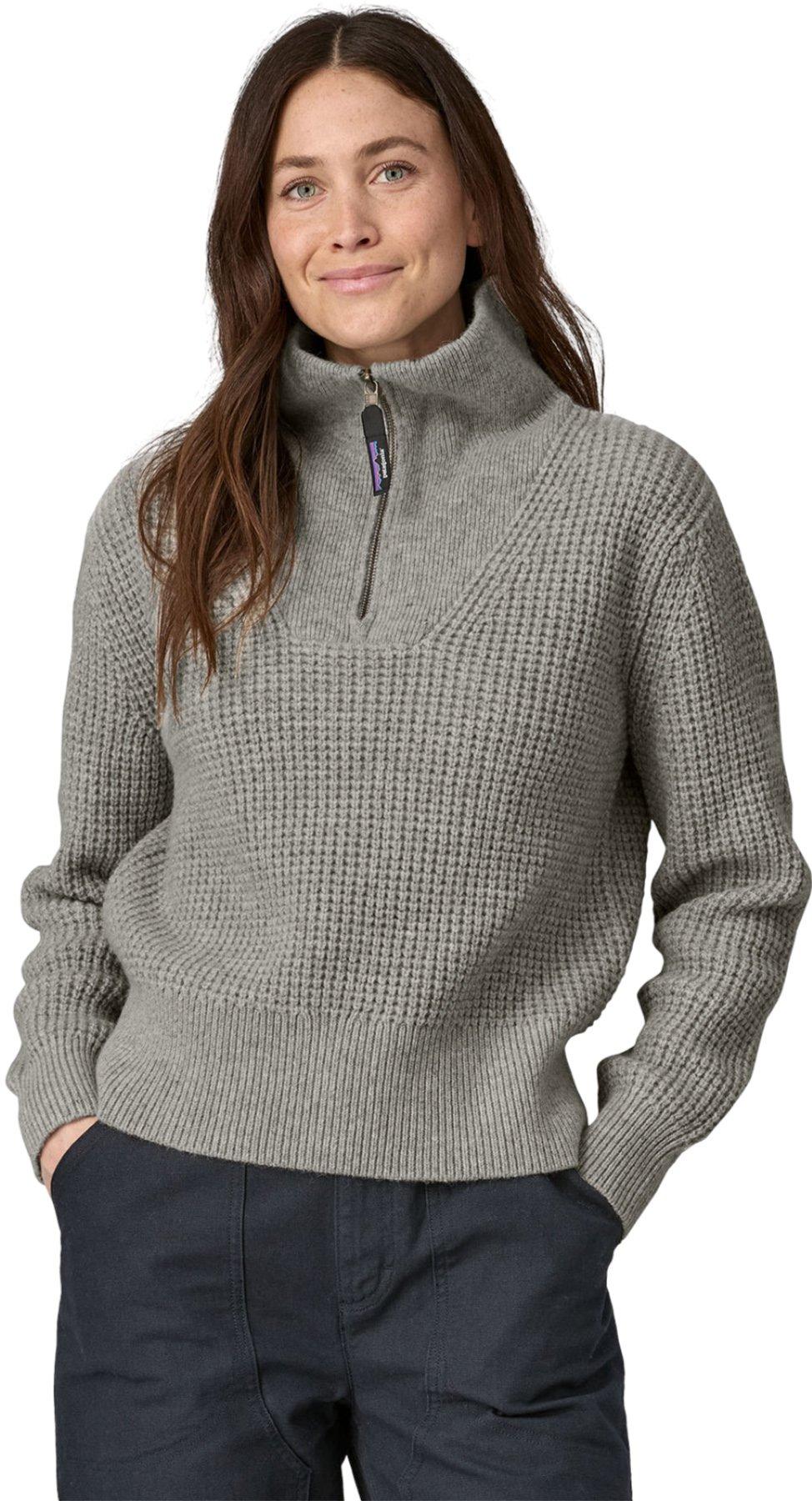 Product gallery image number 3 for product Recycled Wool-Blend 1/4 Zip Sweater - Women's