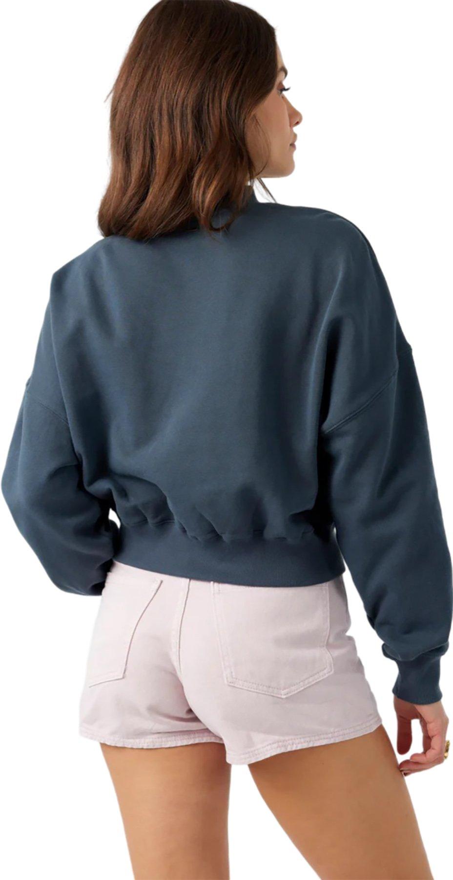 Product gallery image number 2 for product Moment Crop Fleece Mockneck Sweatshirt - Women's