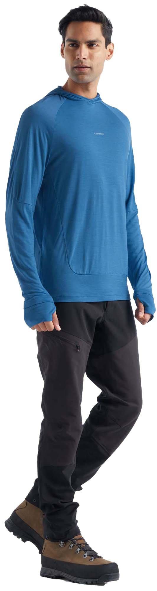 Product gallery image number 3 for product Merino Cool Lite Long Sleeve Hoodie - Men's