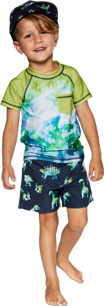 Product gallery image number 2 for product Short Sleeve Rashguard with Print and Pocket - Little Boys