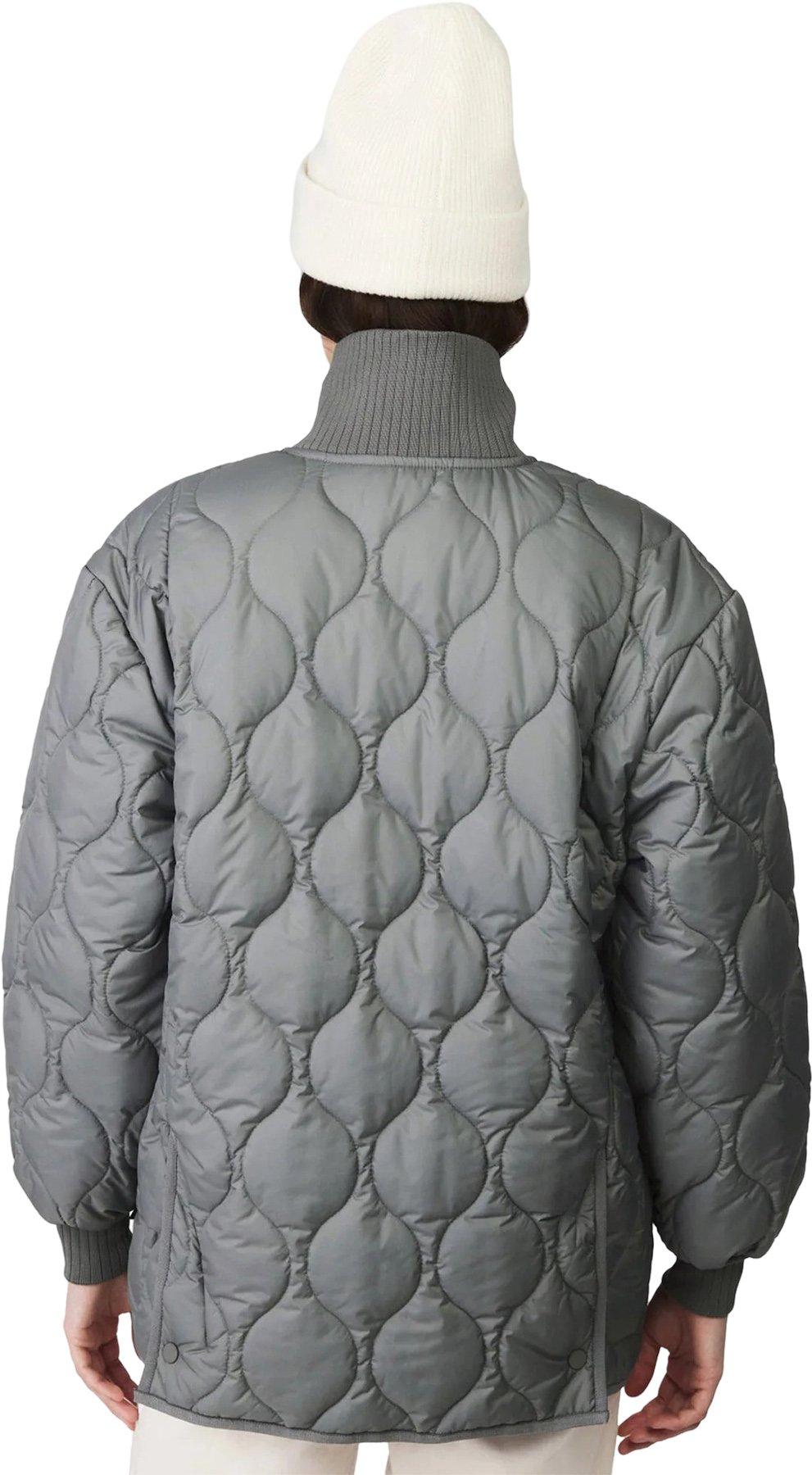 Product gallery image number 3 for product Rib Collar Quilted Coat - Women's