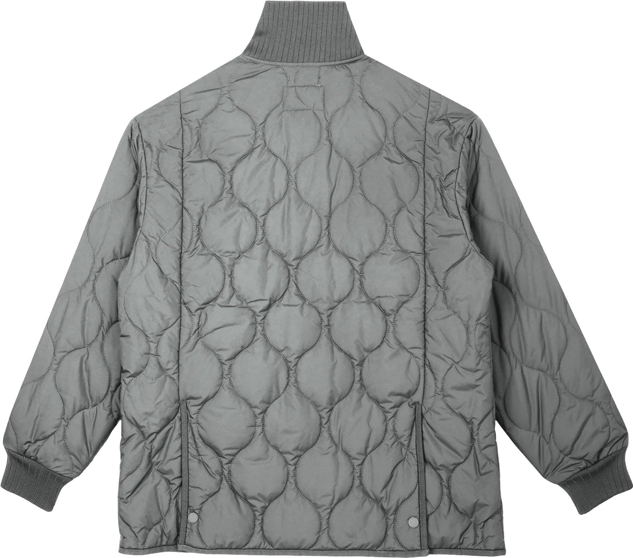 Product gallery image number 2 for product Rib Collar Quilted Coat - Women's