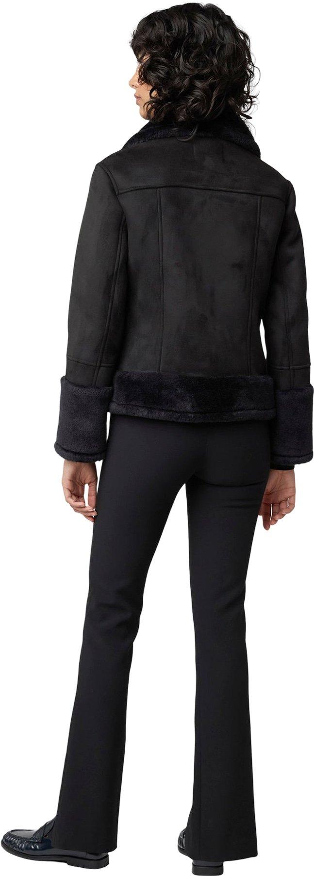 Product gallery image number 4 for product Phoebe Relaxed-Fit Luxe Faux Sherpa Biker Jacket - Women's