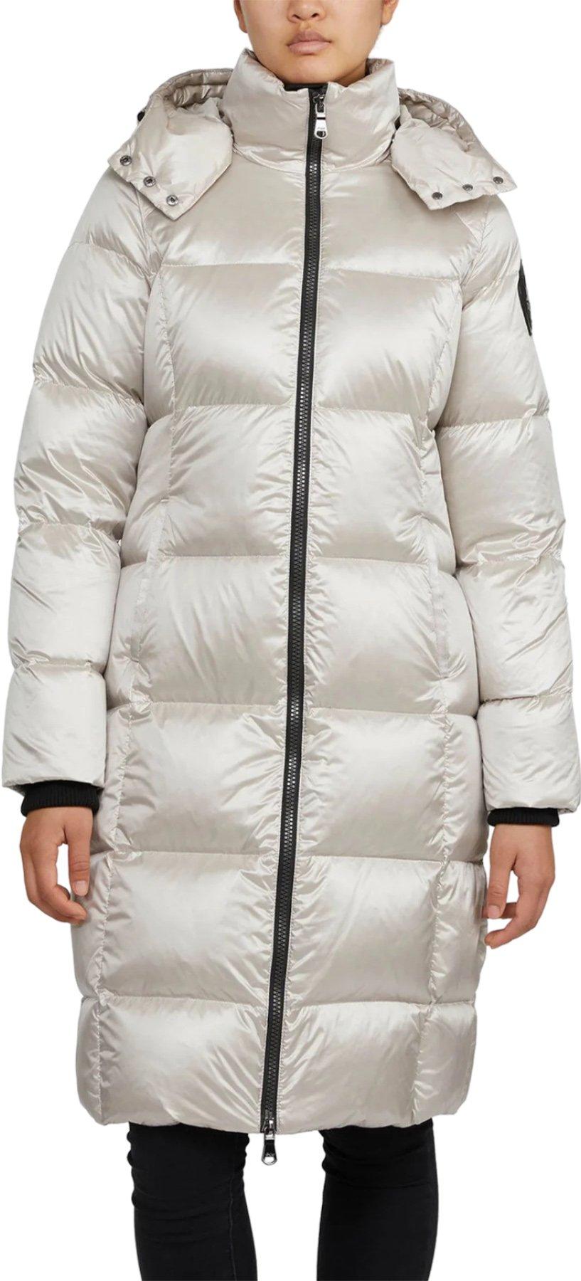 Image de produit pour Manteau long matelassé à capuchon amovible Solstice - Femme