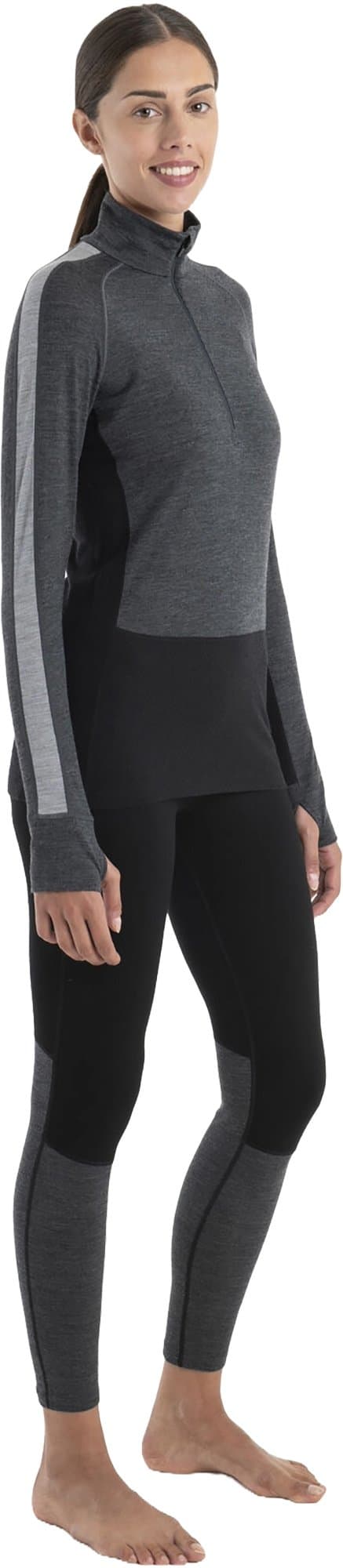 Product gallery image number 3 for product Merino 200 Zoneknit Long Sleeve Half Zip Thermal Top  - Women's