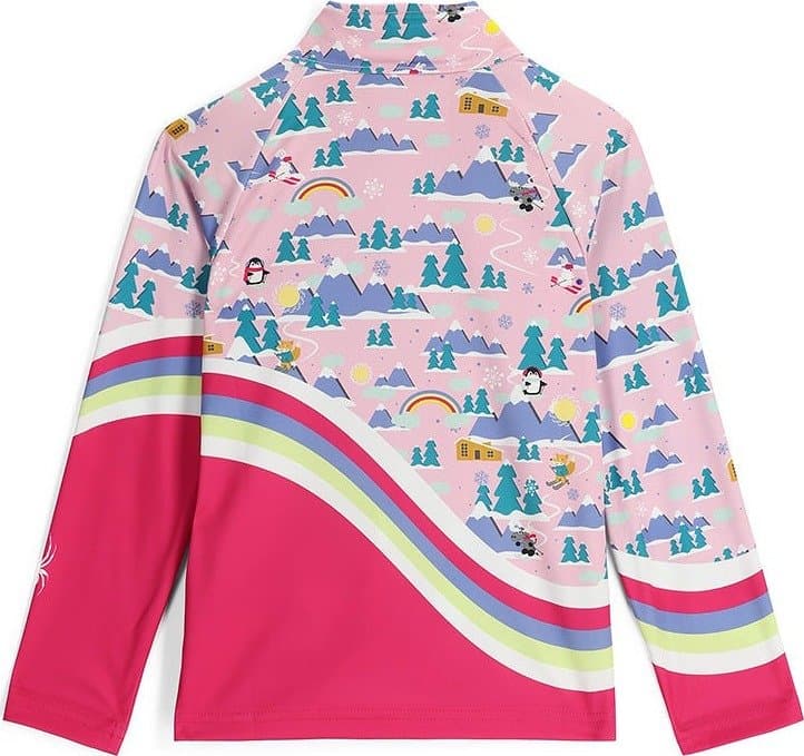 Product gallery image number 3 for product Reflect ½ Zip Base Layer Top - Little Girl