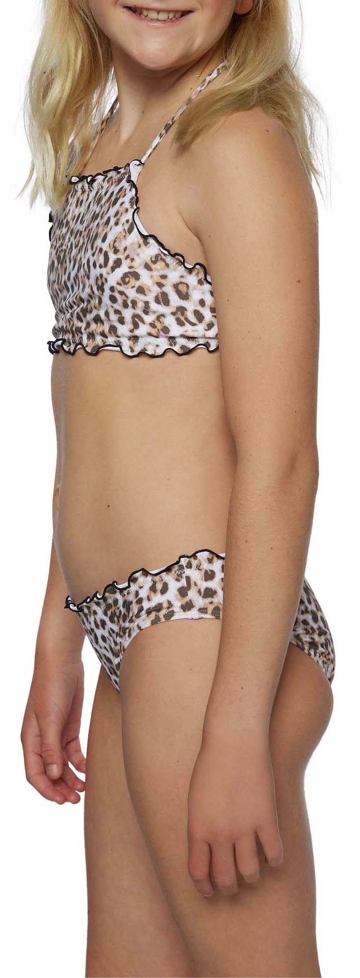 Product gallery image number 2 for product Leo Ruffle Edge Hi-Neck Set Swimwear - Girls