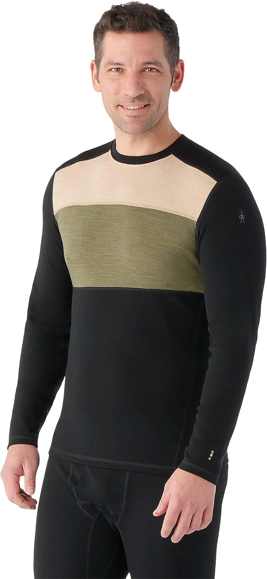 Numéro de l'image de la galerie de produits 3 pour le produit Chandail de base à col rond à contraste de couleurs Merino 250 - Homme