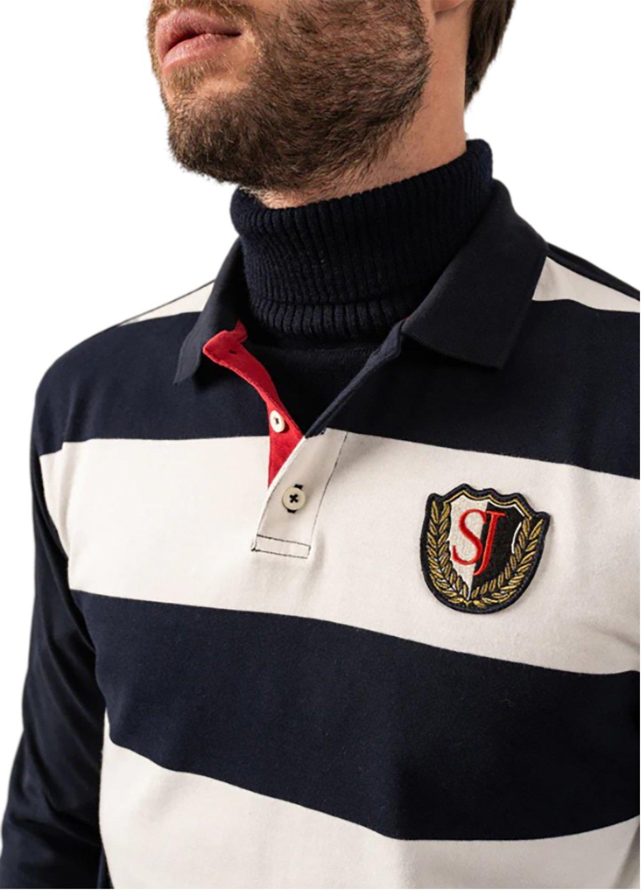 Product gallery image number 2 for product Pierrot Rugby-Style Striped Polo - Men's