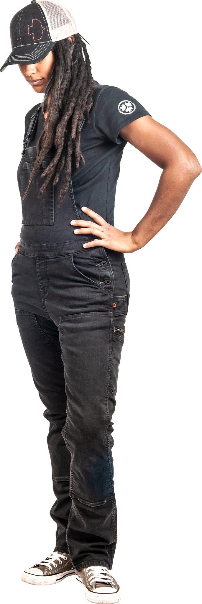 Numéro de l'image de la galerie de produits 6 pour le produit Salopette noire extensible Denim Freshley - Femme