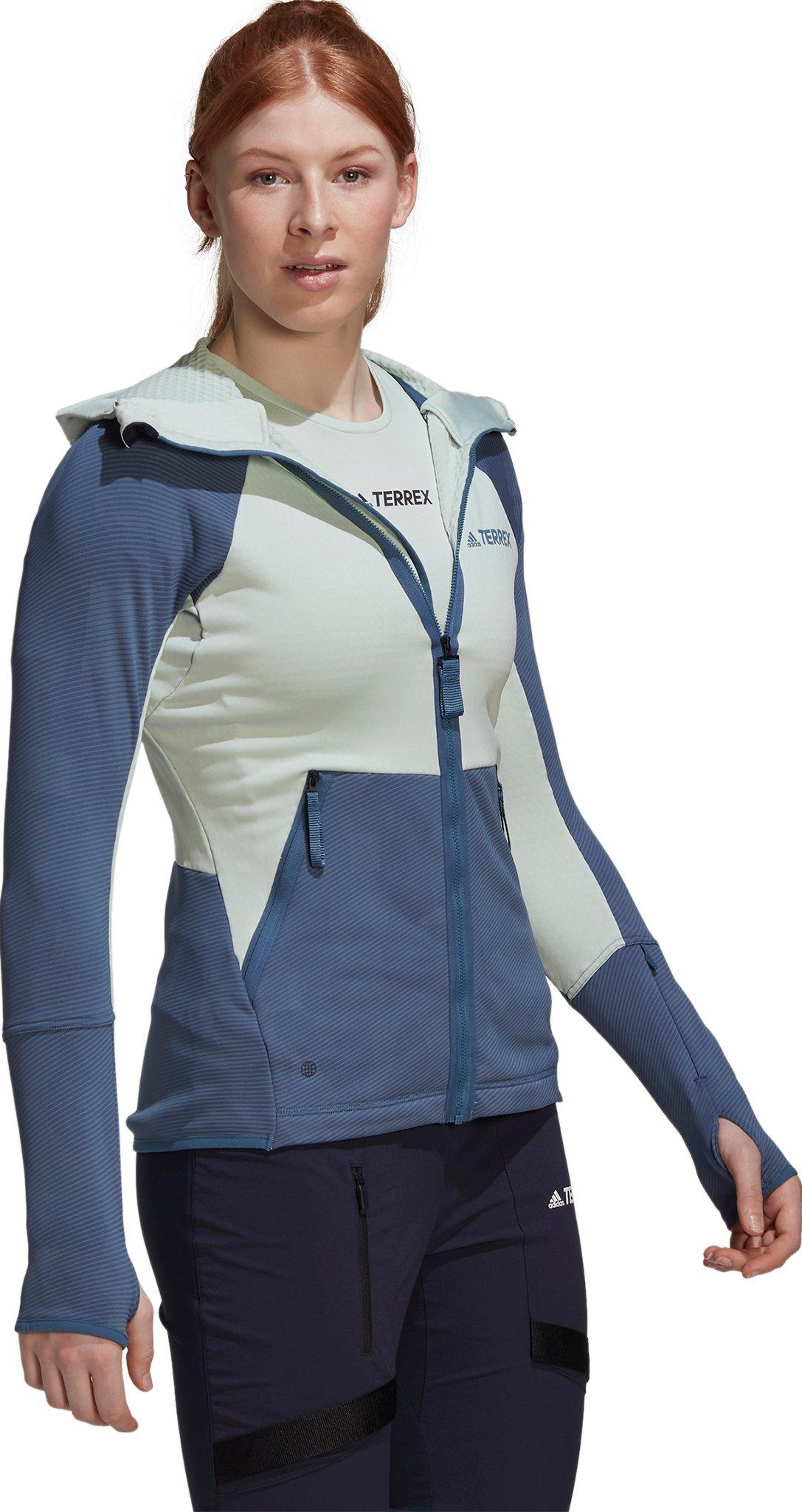 Product gallery image number 6 for product Terrex Tech Flooce Hooded Hiking Fleece Shirt - Women's