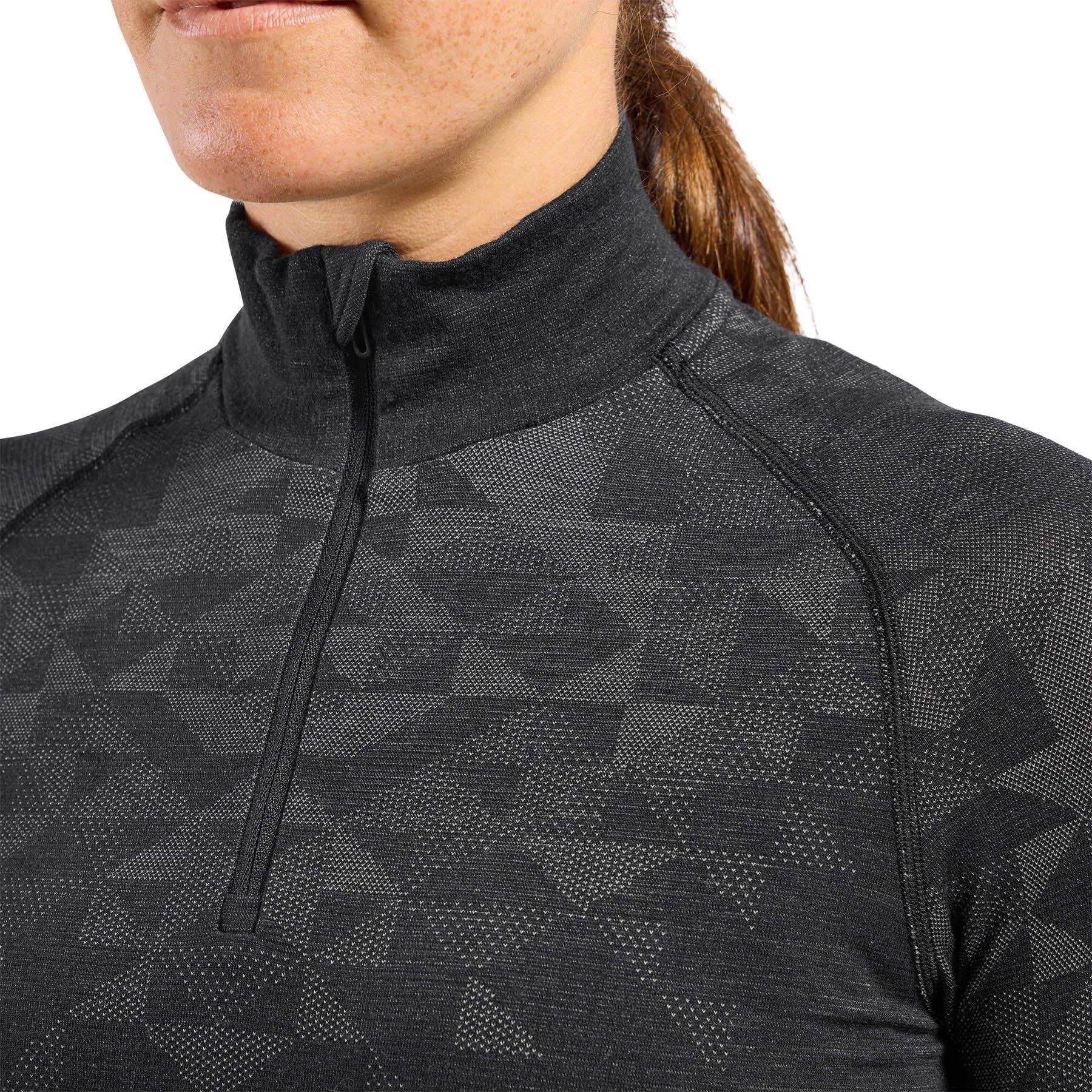 Product gallery image number 4 for product Kinship Performance Wool 200 Half Zip Long Sleeve Base Layer Top - Women's