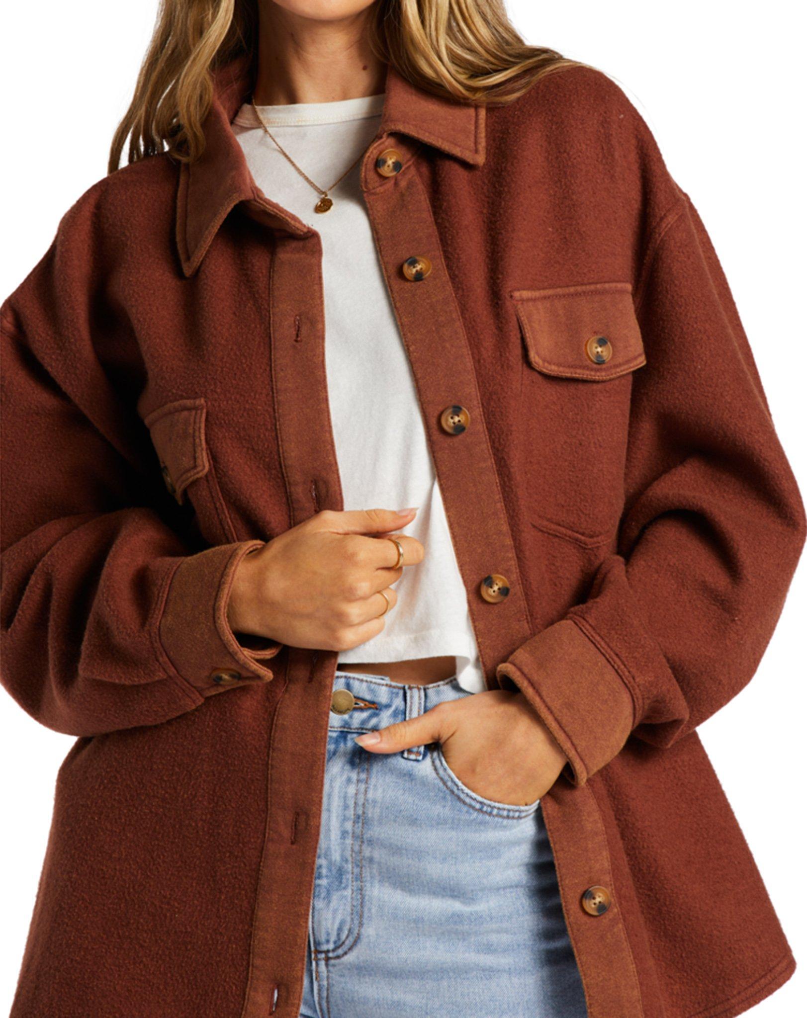 Product gallery image number 4 for product Anytime Shacket Oversized Button-Through Shacket - Women's