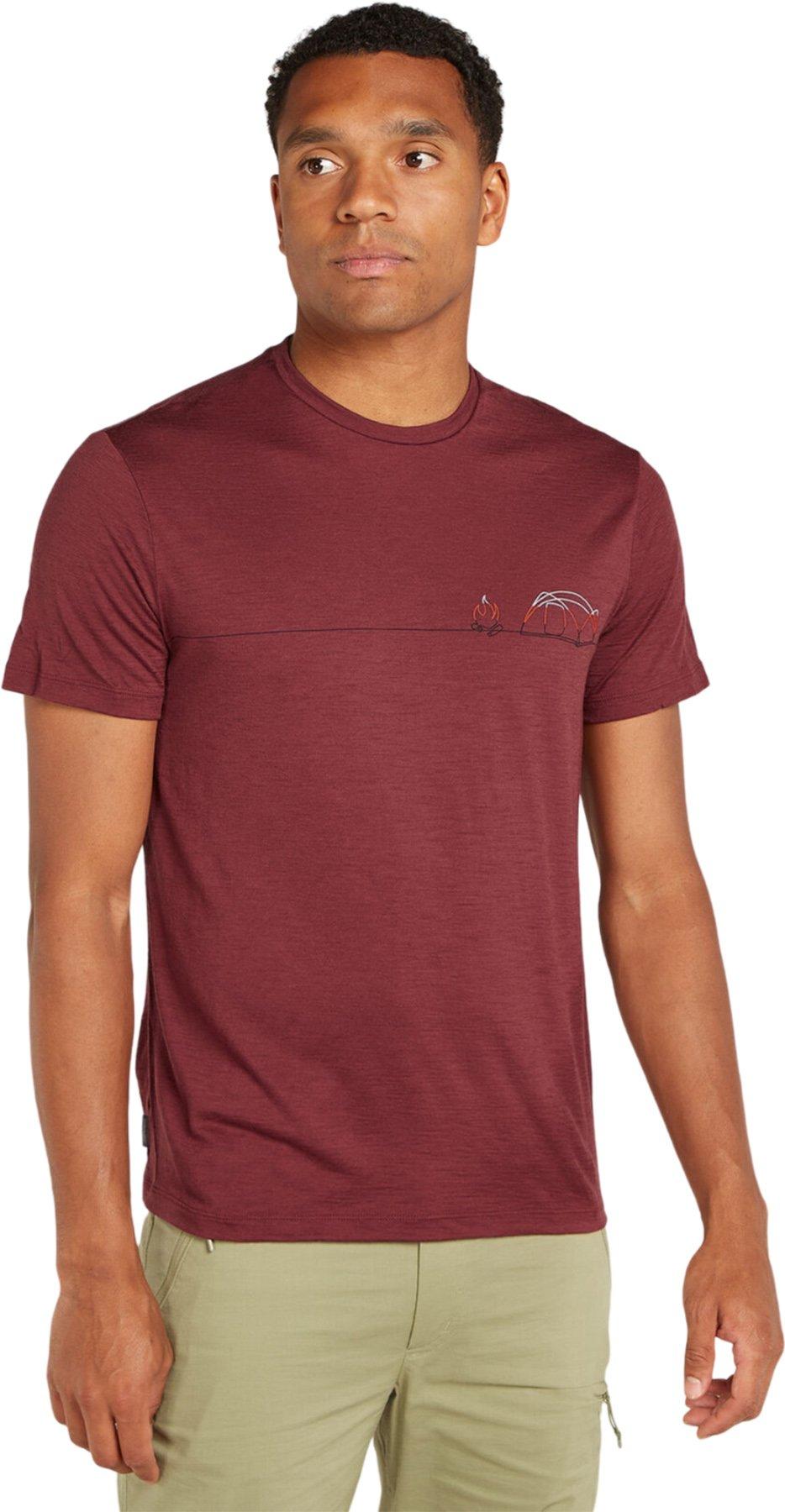 Numéro de l'image de la galerie de produits 1 pour le produit T-shirt à manches courtes en mérinos 150 Tech Lite Single Line Camp - Homme